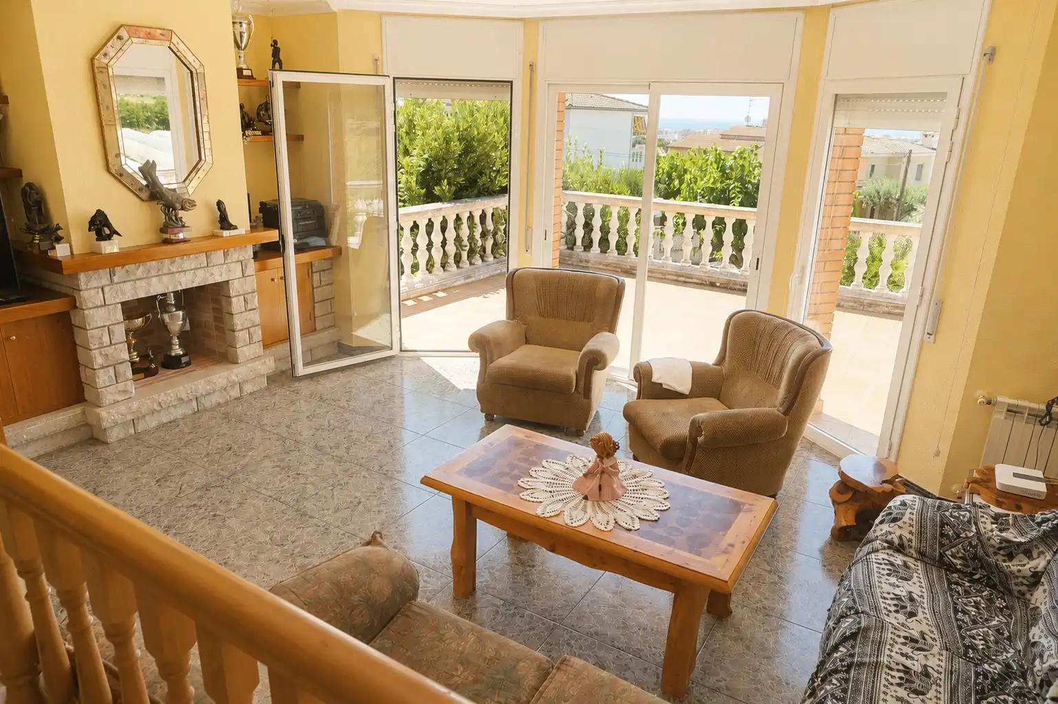 Living room of Houses for sale in Pineda de Mar  with Heating, Private garden and Terrace