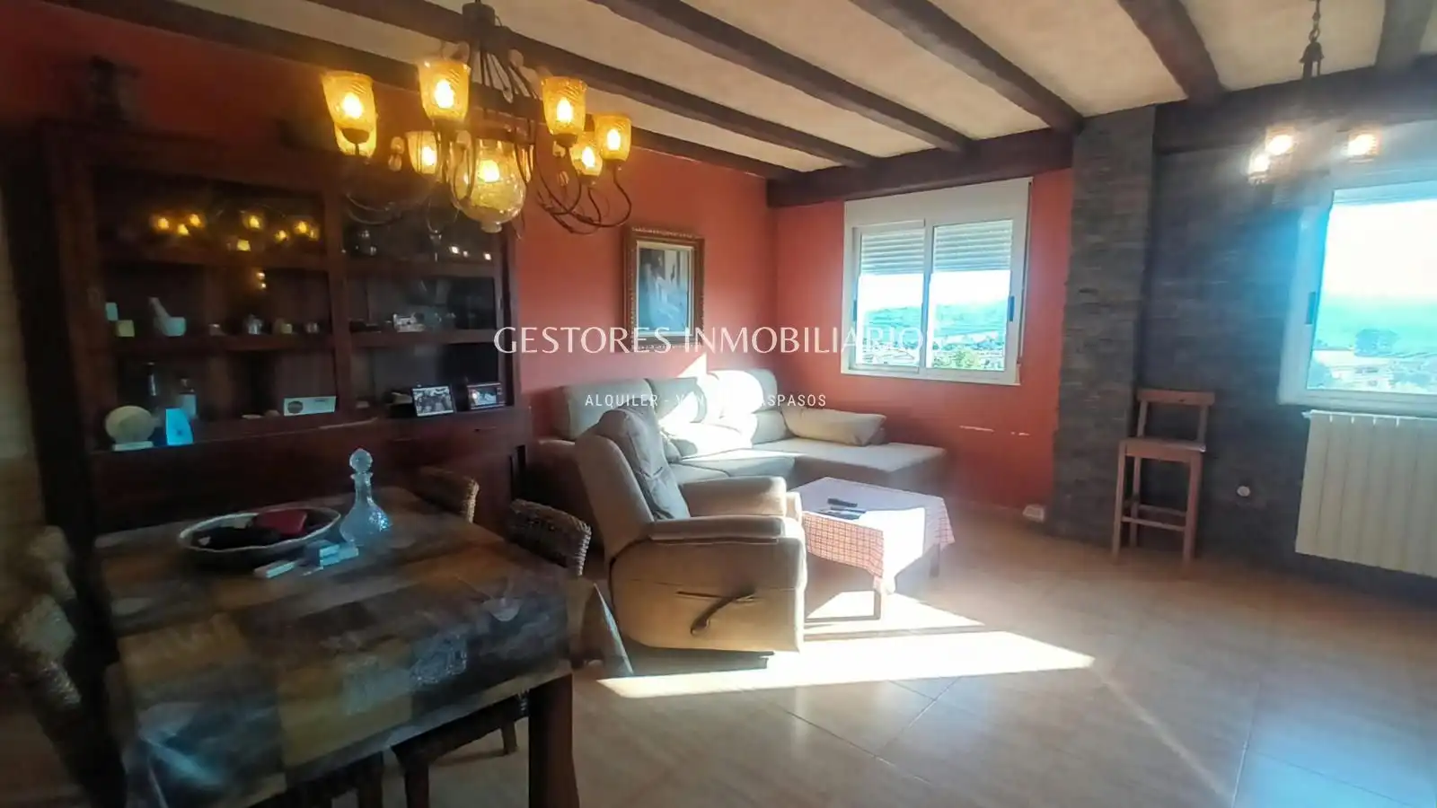 Wohnzimmer von Maisonette zum Verkauf in Cocentaina mit Klimaanlage, Heizung und Terrasse