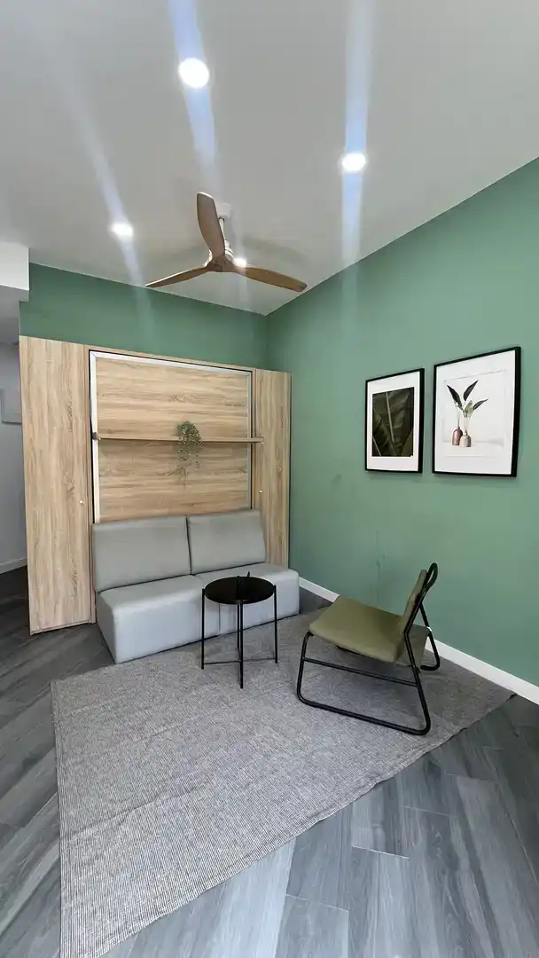 Wohnzimmer von Wohnung zur Miete in  Valencia Capital mit Klimaanlage