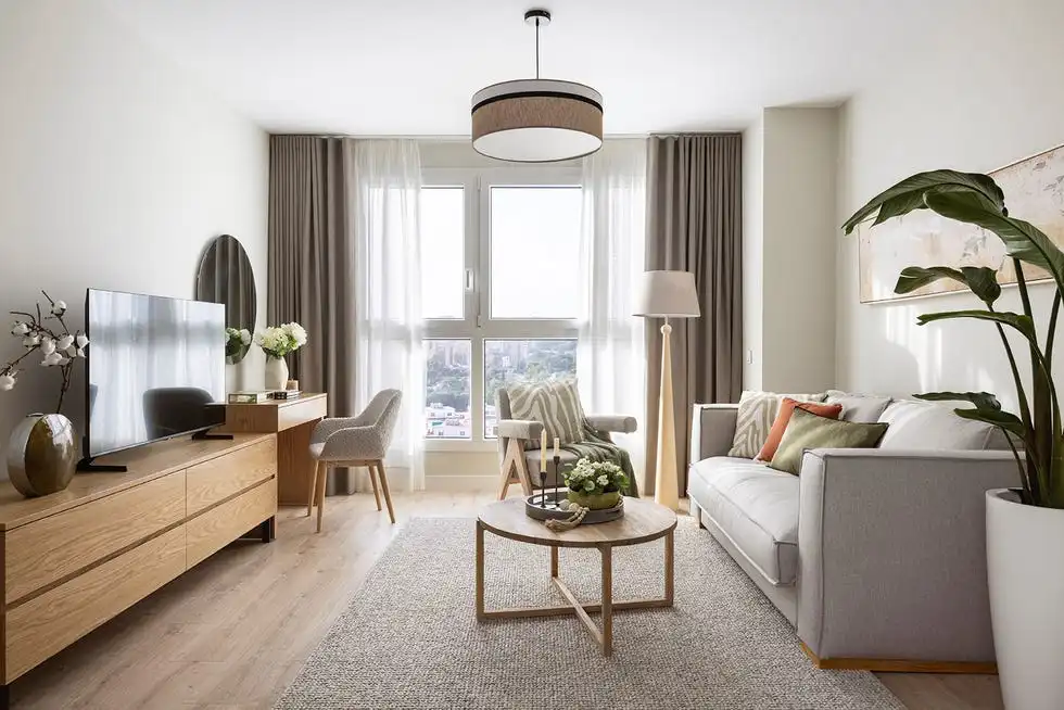 Sala de estar de Dúplex en venta en Brunete con Aire acondicionado, Calefacción y Jardín privado