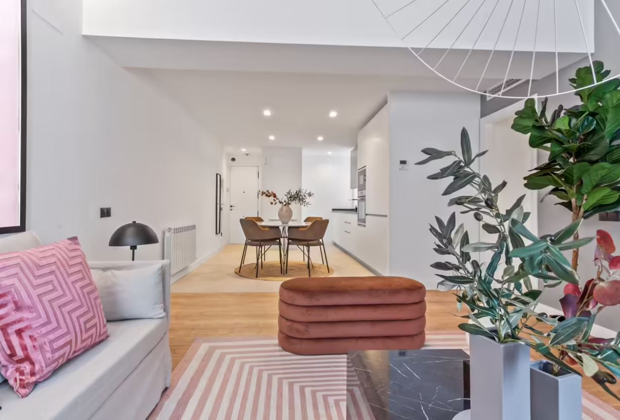 Living room of Flat to rent in Sant Boi de Llobregat  with Air Conditioner, Furnished and Pets allowed