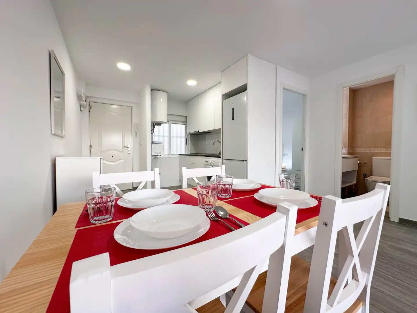 Dining room of Flat for rent in Torrevieja  with Air Conditioner, Terrace and Furnished