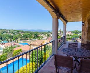 Terrassa de Casa o xalet de lloguer en Maçanet de la Selva amb Aire condicionat, Terrassa i Piscina