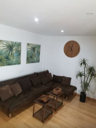 Sala de estar de Piso de alquiler en  Zaragoza Capital con Calefacción, Parquet y Amueblado