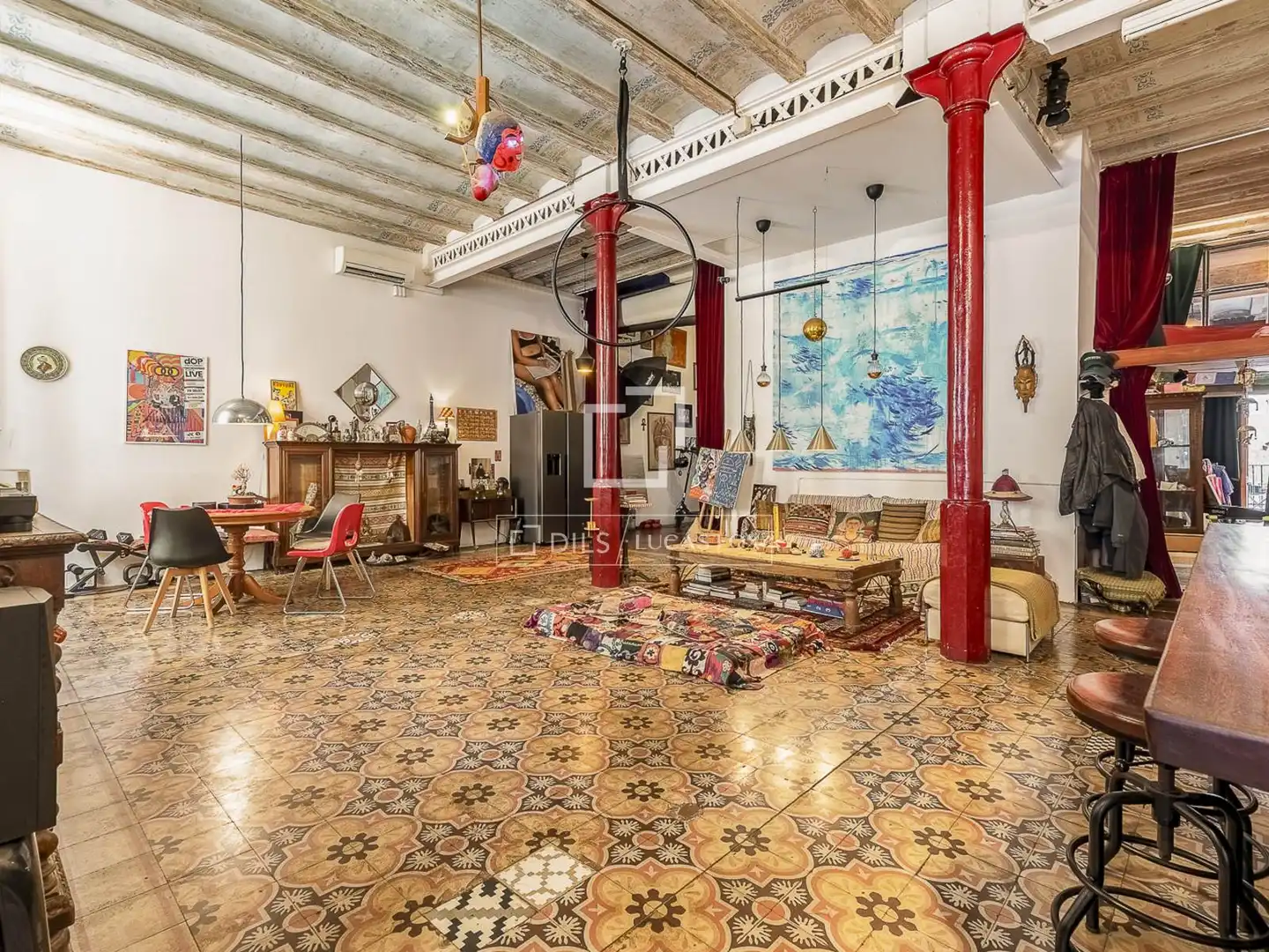 Sala de estar de Piso en venta en Barcelona con Aire acondicionado, Terraza y Balcón
