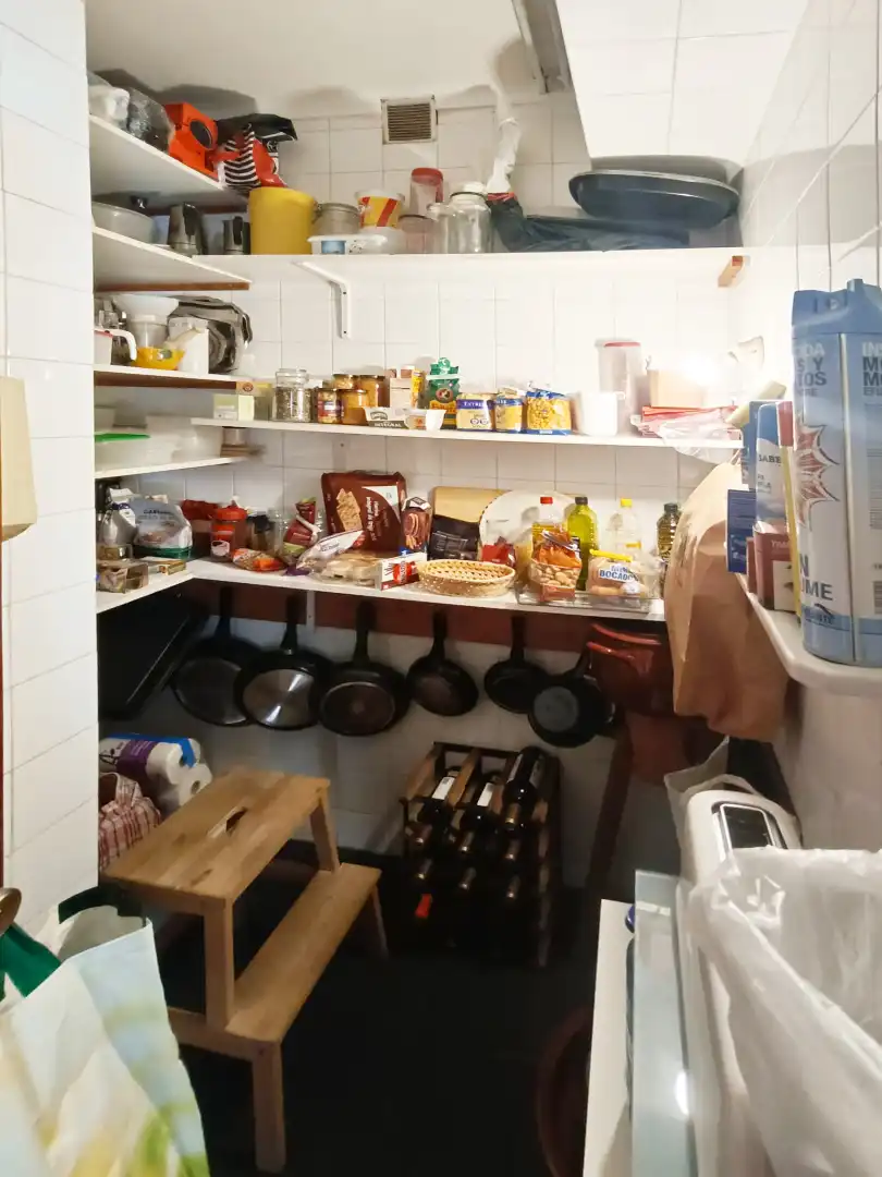 Küche von Wohnung zum Verkauf in  Palma de Mallorca mit Klimaanlage, Parkett und Abstellraum