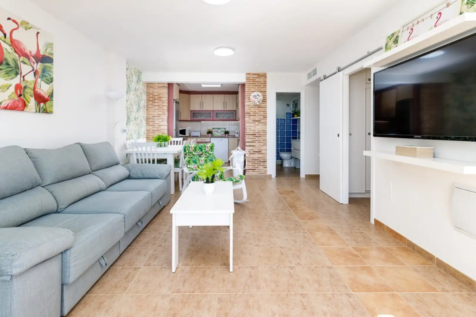 Sala d'estar de Planta baixa de lloguer en Torrevieja amb Aire condicionat, Terrassa i Piscina