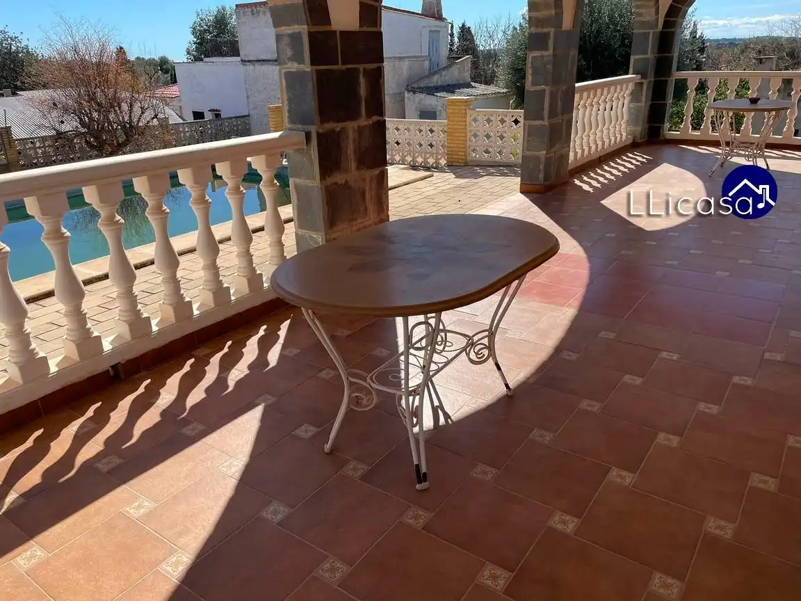 Terraza de Casa o chalet en venta en La Pobla de Vallbona con Calefacción, Jardín privado y Terraza