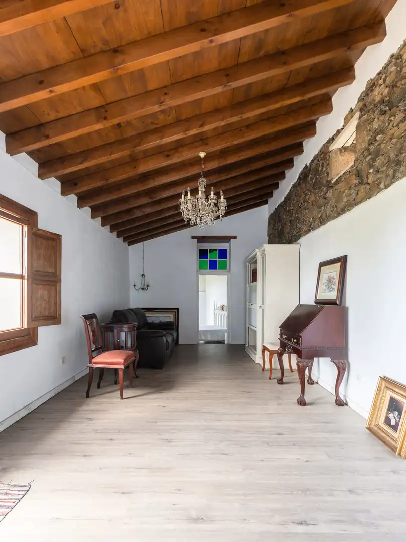 Sala de estar de Finca rústica en venta en Tegueste con Jardín privado, Terraza y Horno