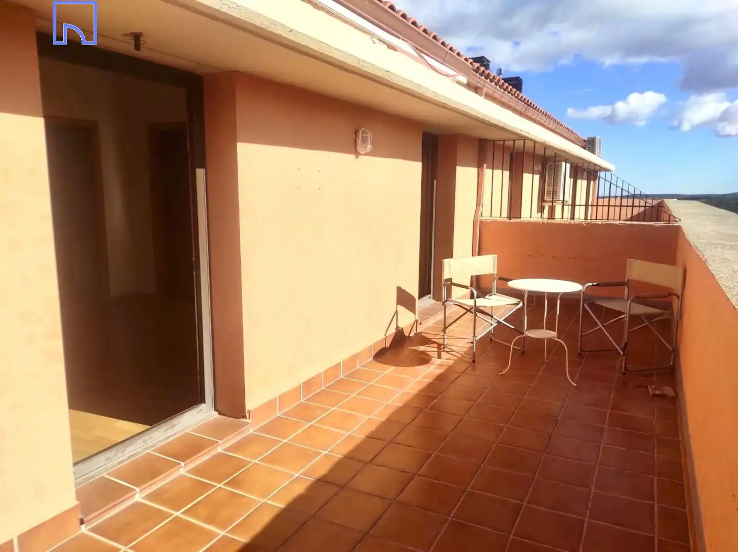 Terrasse von Dachboden zum Verkauf in Añón de Moncayo mit Heizung, Parkett und Terrasse