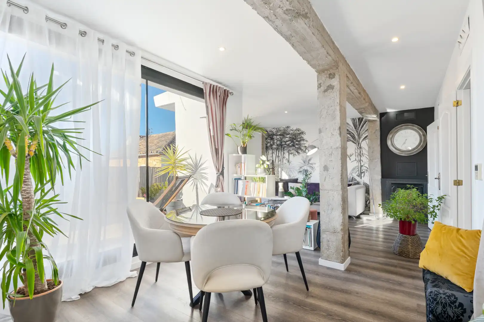 Esszimmer von Wohnung zur Miete in Granada mit Klimaanlage, Heizung und Parkett