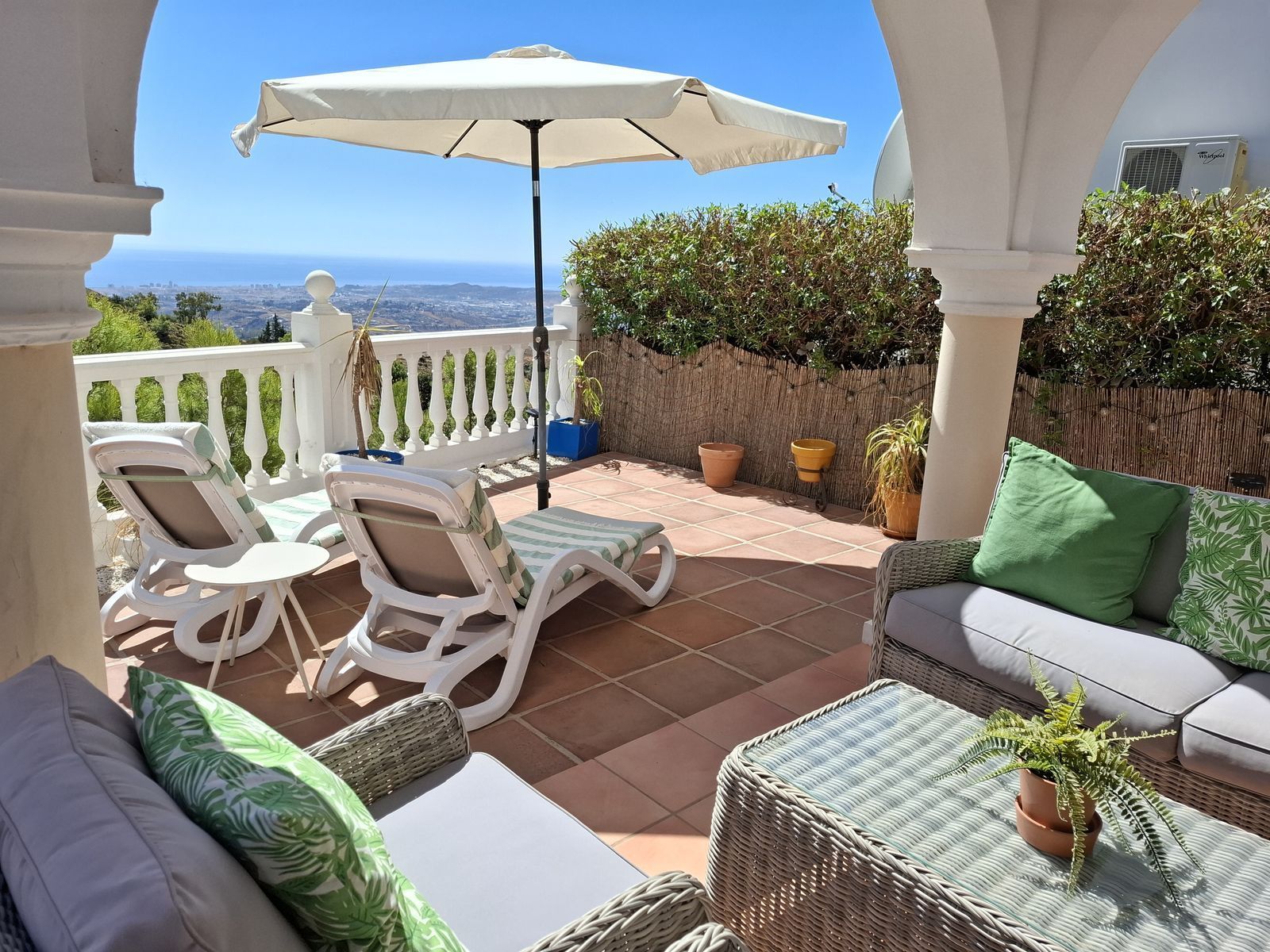Terrace of Single-family semi-detached for sale in Mijas  with Air Conditioner, Terrace and Alarm