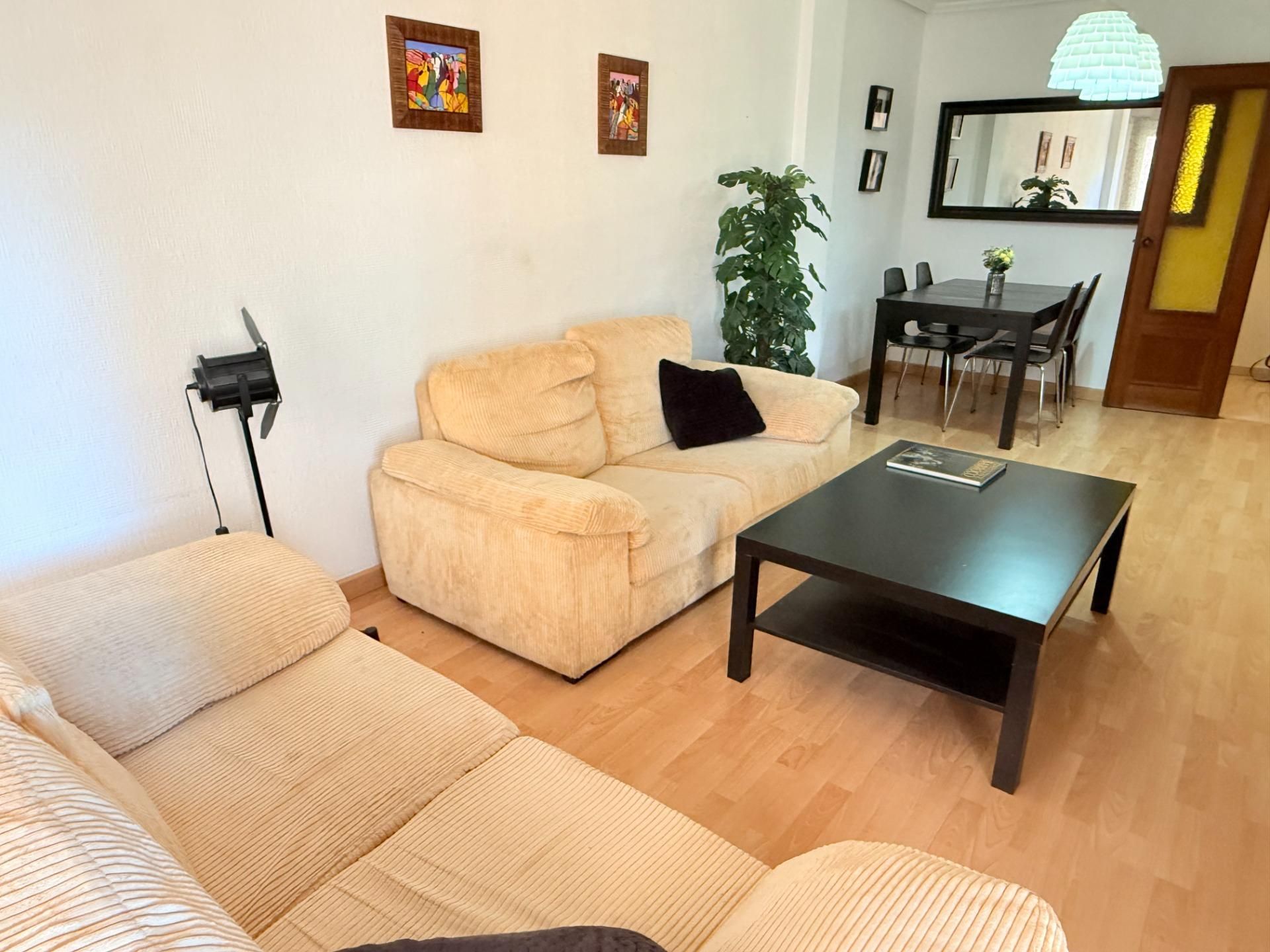 Sala de estar de Piso en venta en Alicante / Alacant con Terraza y Balcón