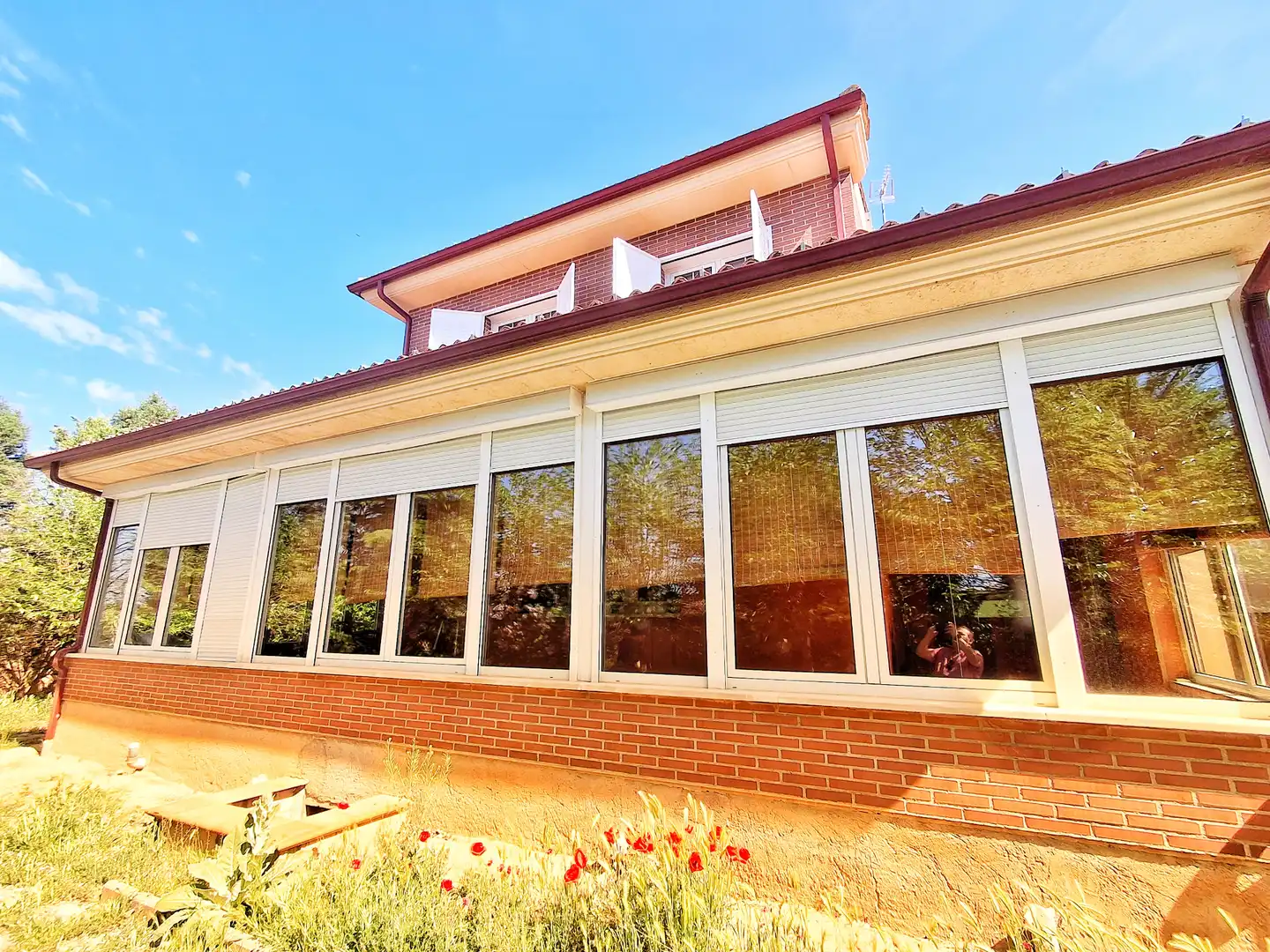 Exterior view of Houses for sale in Vadocondes  with Heating, Private garden and Parquet flooring