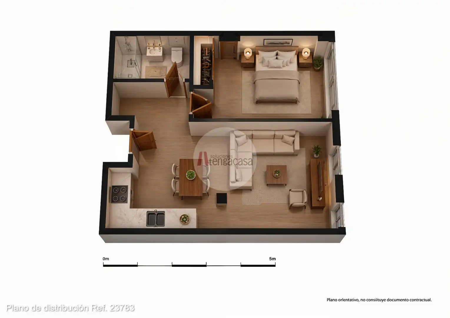 Dormitori de Apartament en venda en Madrid amb Aire condicionat, Calefacció i Parquet