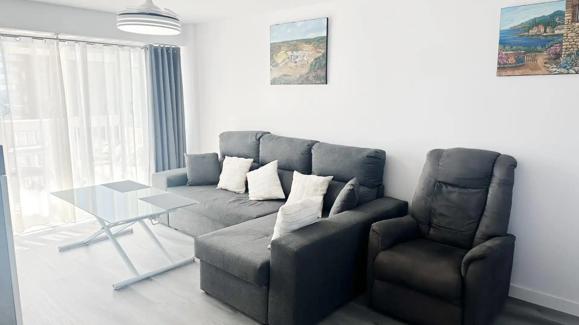 Living room of Apartments for rent in El Campello  with Air Conditioner, Heating and Terrace