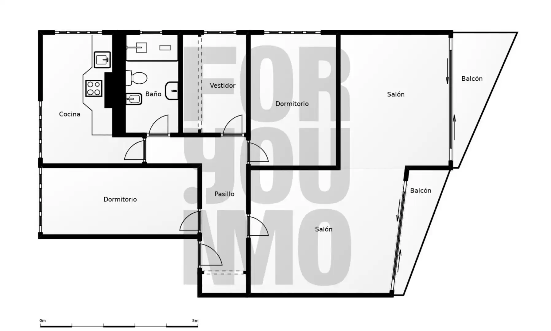 Piso en venta en Donostia - San Sebastián  con Calefacción, Jardín privado y Balcón