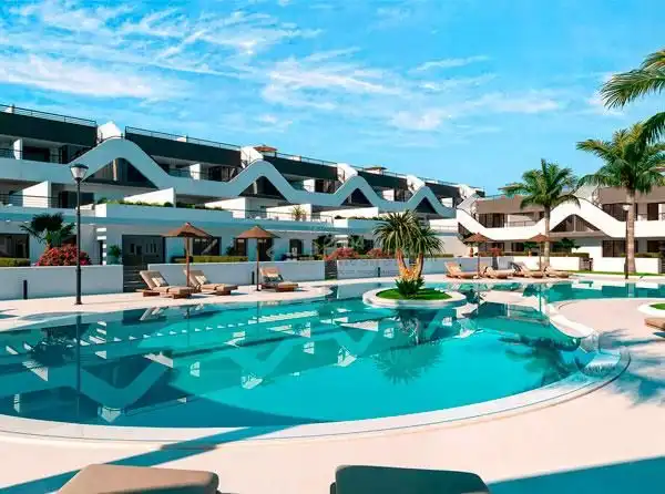 Schwimmbecken von Wohnung zum Verkauf in L'Alfàs del Pi mit Klimaanlage, Terrasse und Gemeinschaftspool