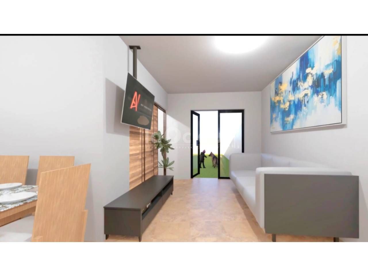 Living room of House or chalet for sale in Seva  with Heating and Private garden