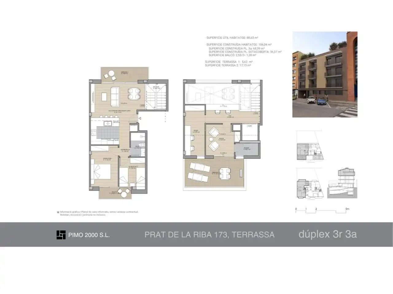 Dúplex amb terrassa en venda a Calle  Prat de la Riba 173, imagen 6