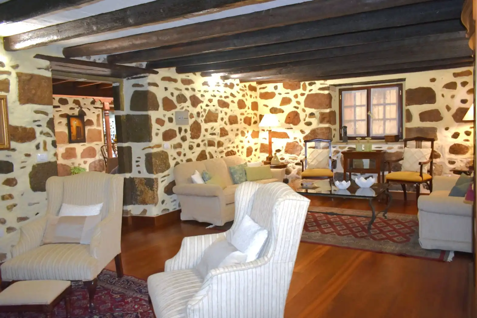 Sala de estar de Casa adosada en venta en Teror con Parquet, Terraza y Amueblado