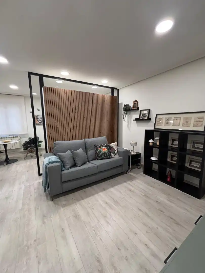 Sala de estar de Apartamento de alquiler en Oviedo  con Calefacción, Parquet y Amueblado