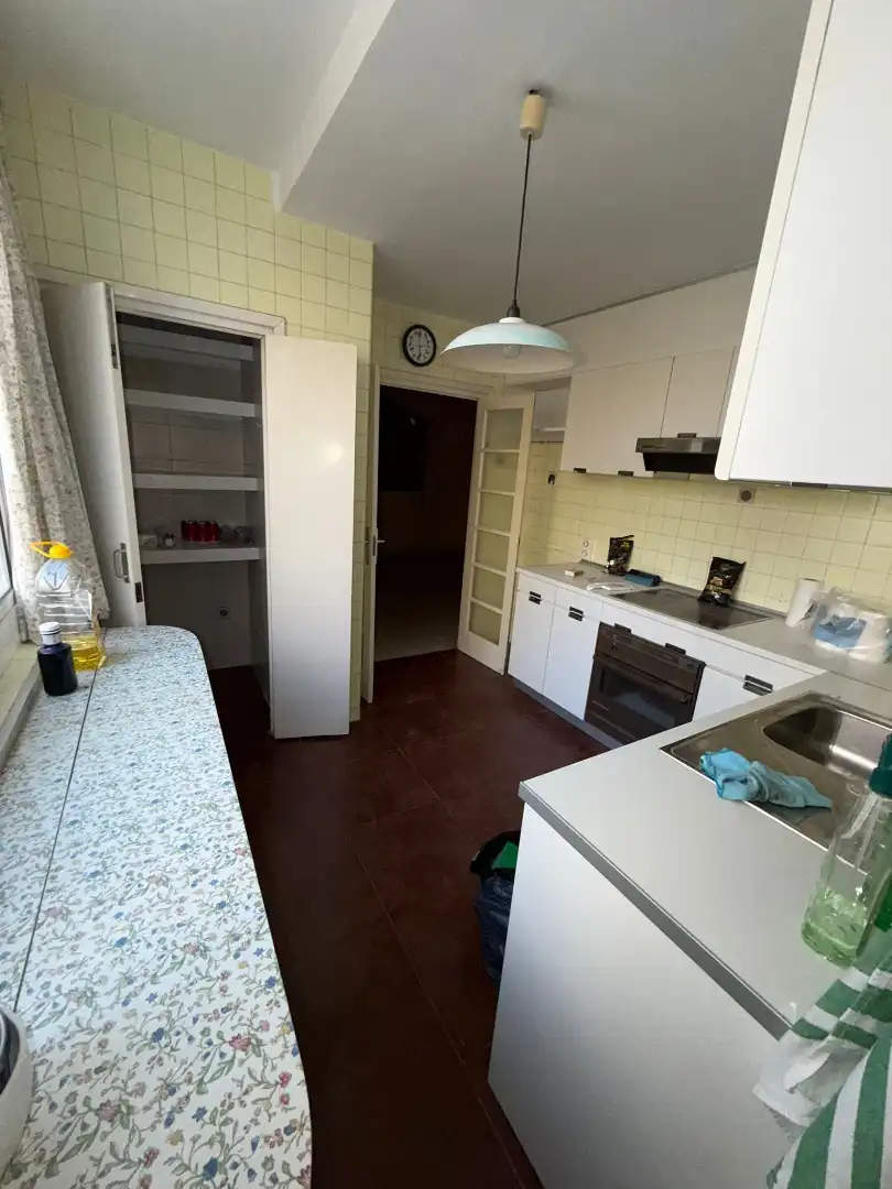 Kitchen of Flat for sale in Zaragoza  with Heating, Terrace and Furnished