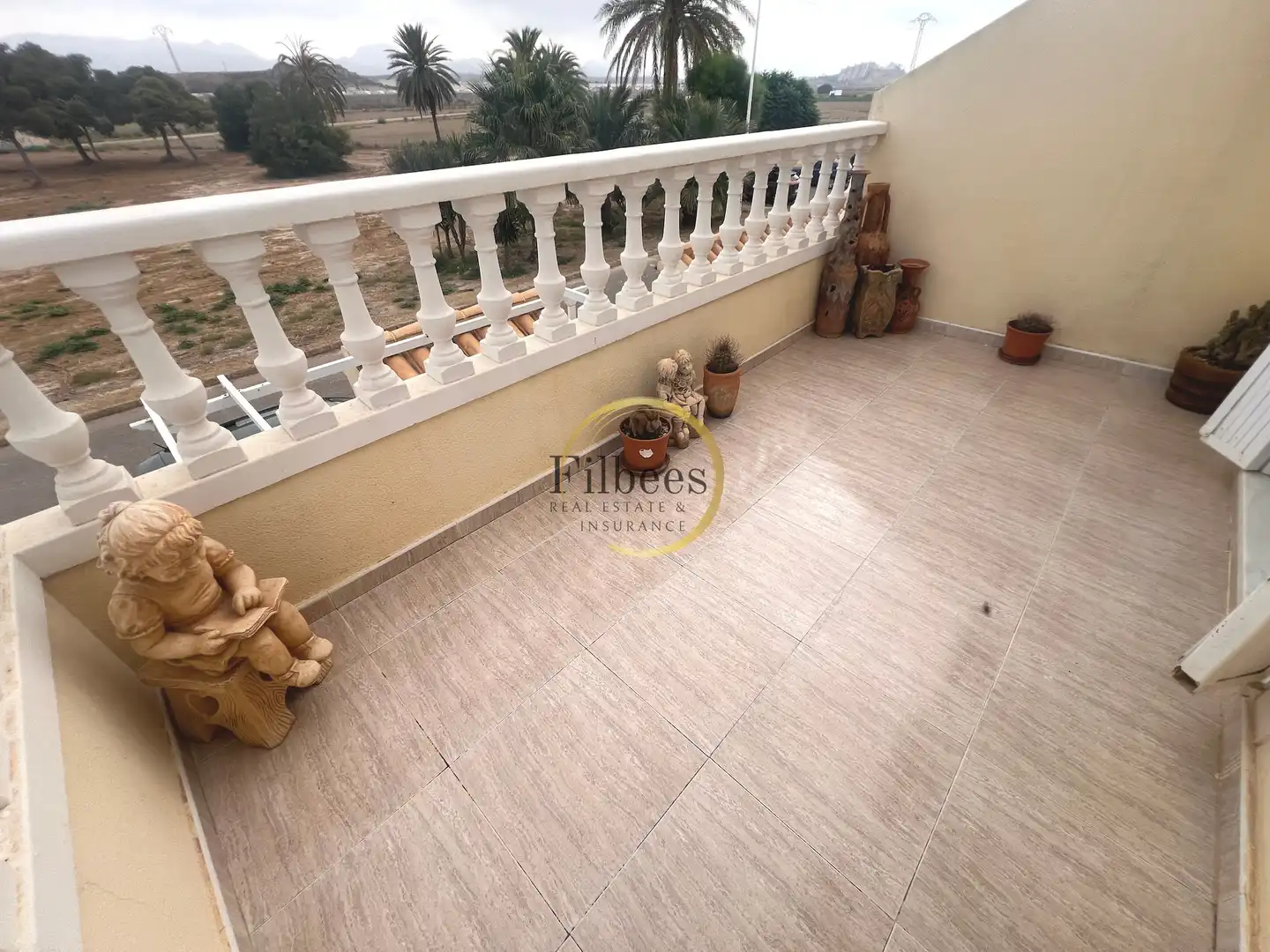 Terrassa de Finca rústica en venda en Mazarrón amb Aire condicionat, Jardí privat i Terrassa