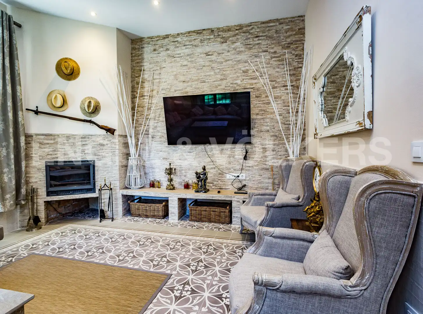 Living room of Country homes for sale in Llinars del Vallès  with Air Conditioner, Heating and Private garden
