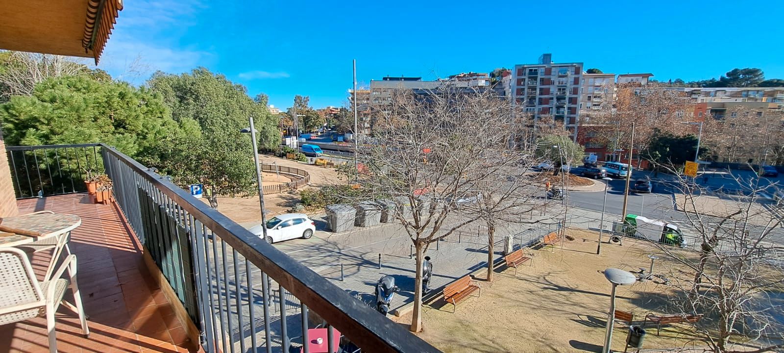 Exterior view of Flat to rent in  Barcelona Capital  with Heating, Parquet flooring and Furnished