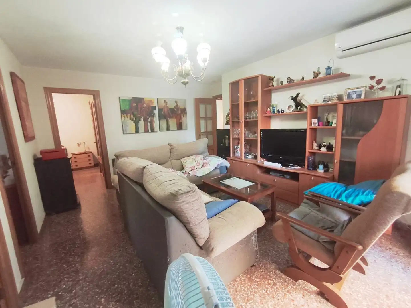 Sala d'estar de Pis en venda en Valencia amb Aire condicionat i Balcó