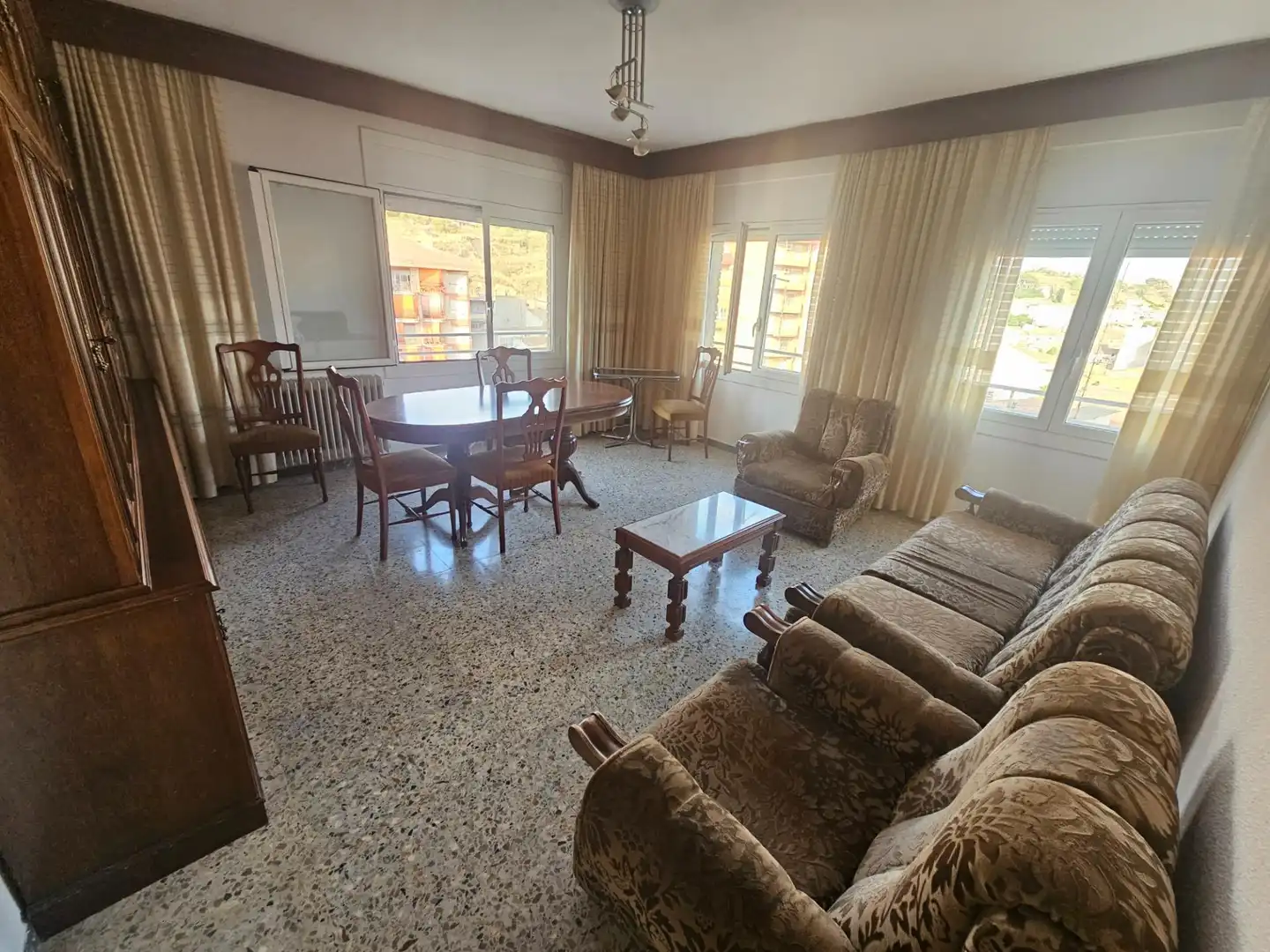 Living room of Flat for sale in Tamarite de Litera  with Heating, Storage room and Furnished