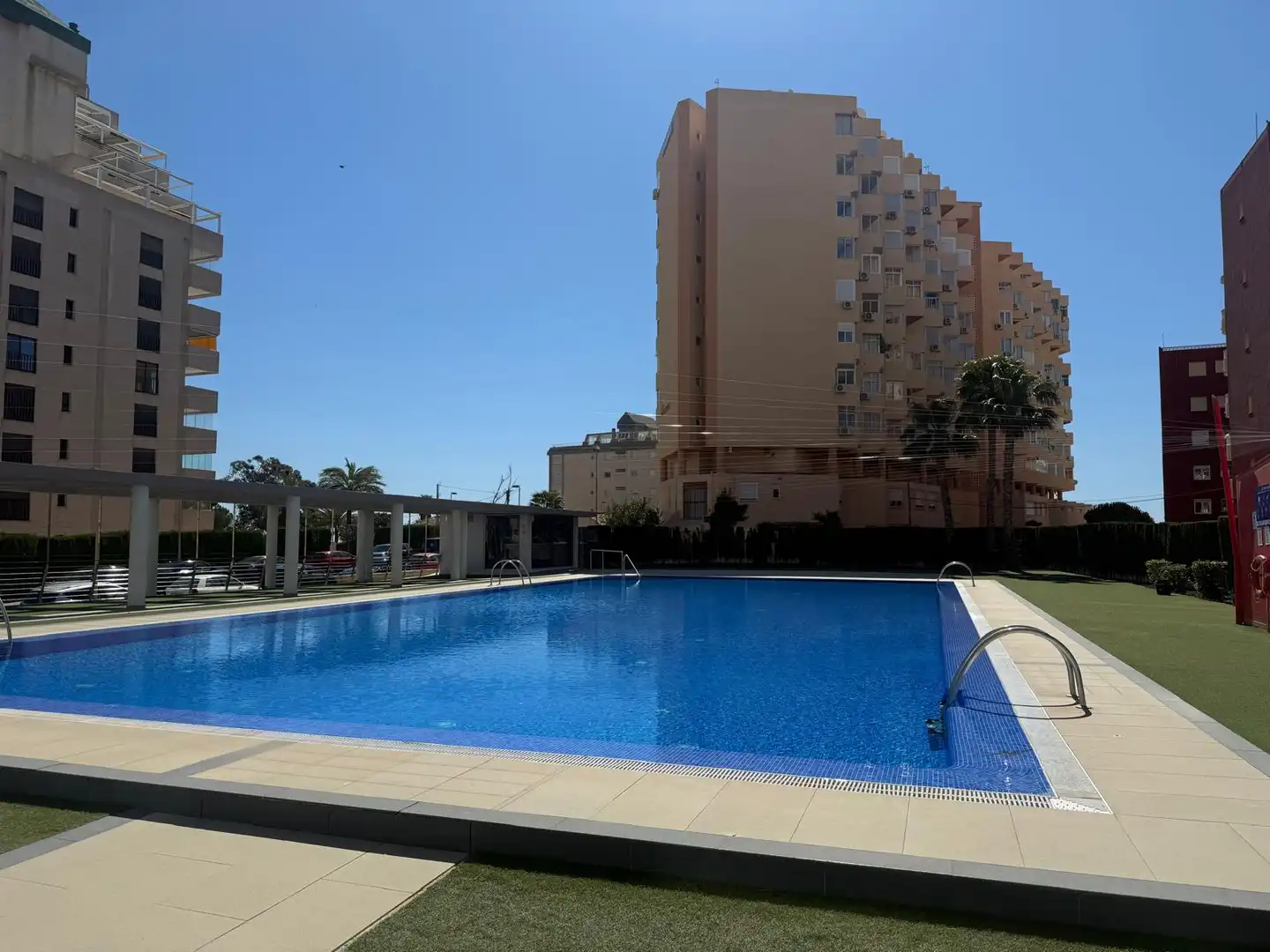 Swimming pool of Apartments for sale in Calpe / Calp  with Air Conditioner, Furnished and Community pool