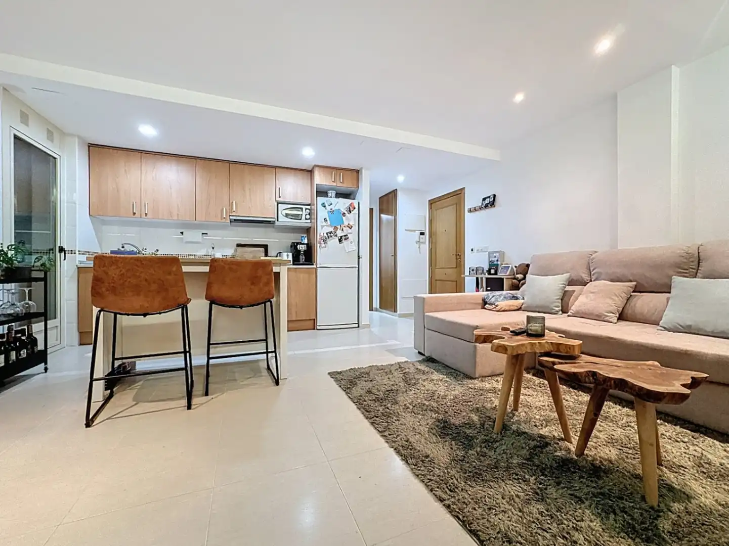 Living room of Flat for sale in L'Alfàs del Pi  with Air Conditioner, Private garden and Terrace