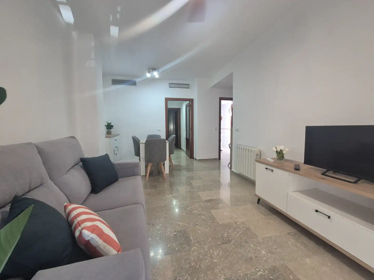 Sala de estar de Apartamento de alquiler en Badajoz con Amueblado, Horno y Lavadora