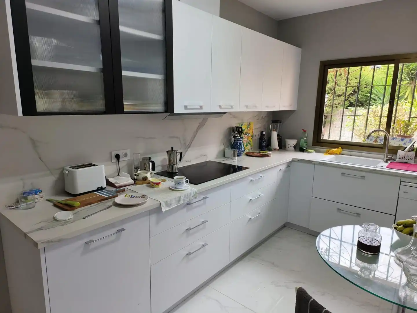 Kitchen of Houses for rent in El Puerto de Santa María  with Air Conditioner, Private garden and Swimming Pool