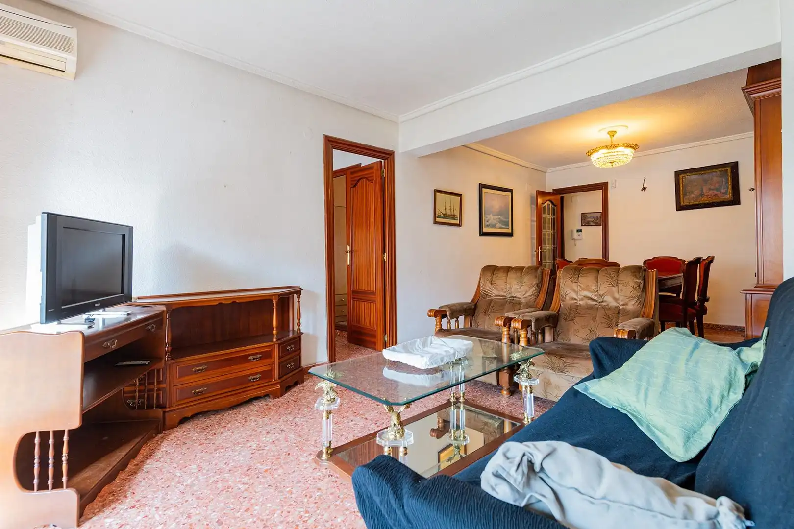 Wohnzimmer von Wohnung zum Verkauf in Valencia mit Balkon