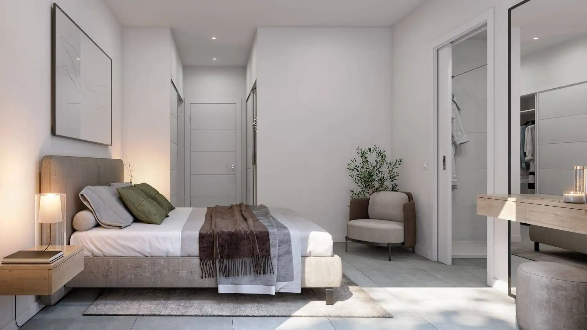 Dormitori de Apartament en venda en Benalmádena amb Aire condicionat, Calefacció i Jardí privat