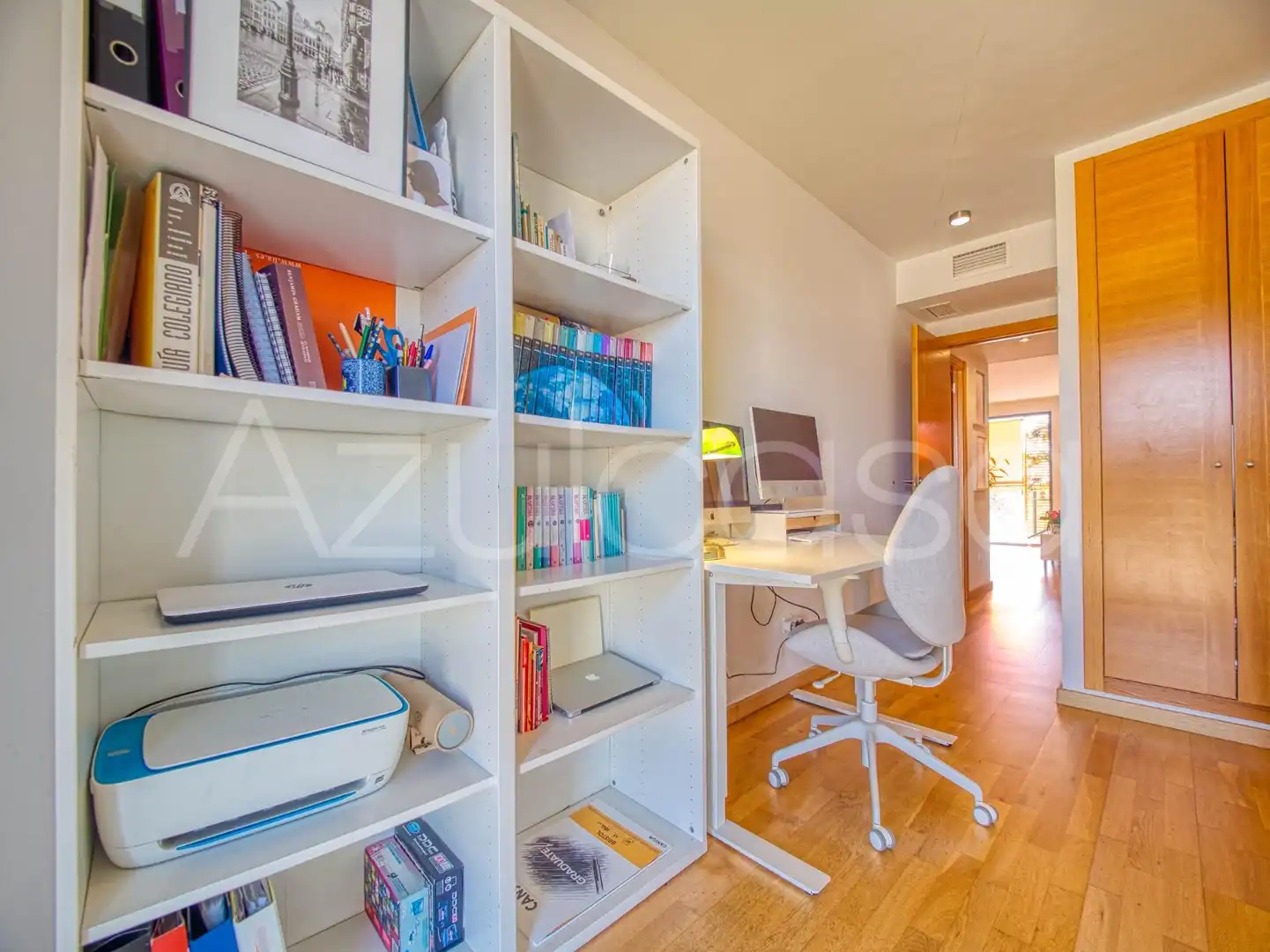 Schlafzimmer von Wohnung zum Verkauf in El Campello mit Klimaanlage, Privatgarten und Parkett
