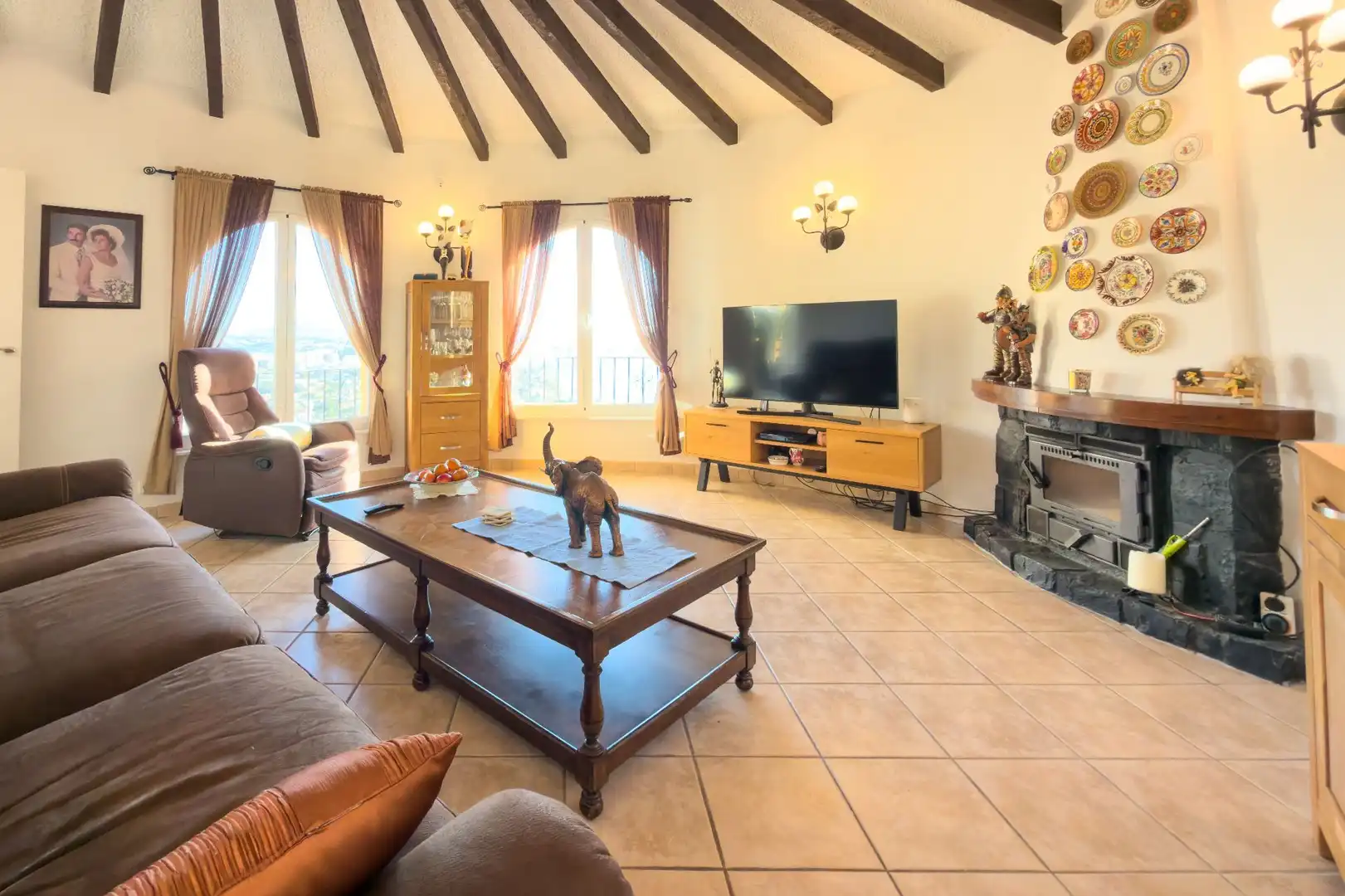Living room of Houses for sale in Calpe / Calp