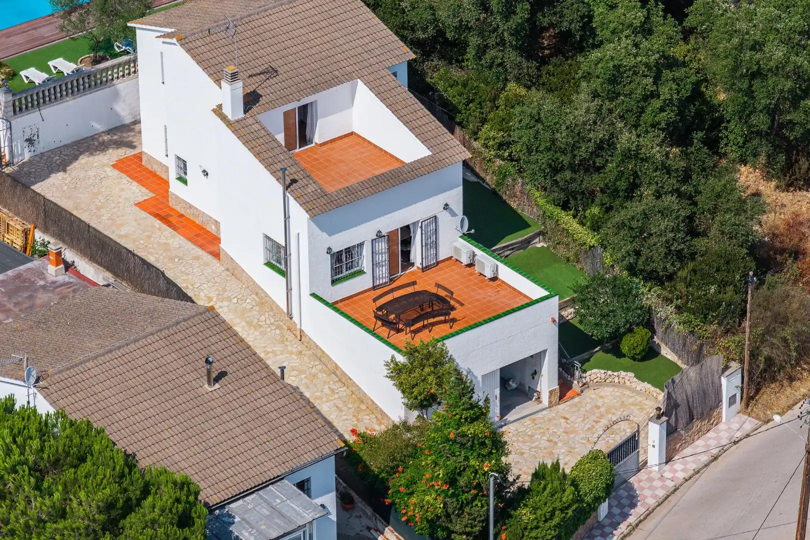 Vista exterior de Casa o chalet en venta en Vidreres con Aire acondicionado, Calefacción y Jardín privado