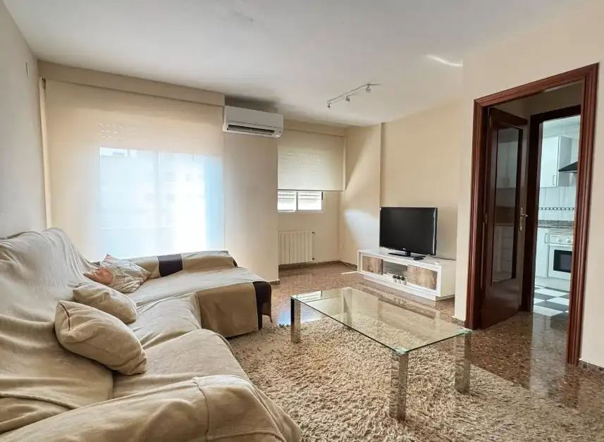 Wohnzimmer von Maisonette zur Miete in Castellón de la Plana / Castelló de la Plana mit Klimaanlage, Heizung und Terrasse