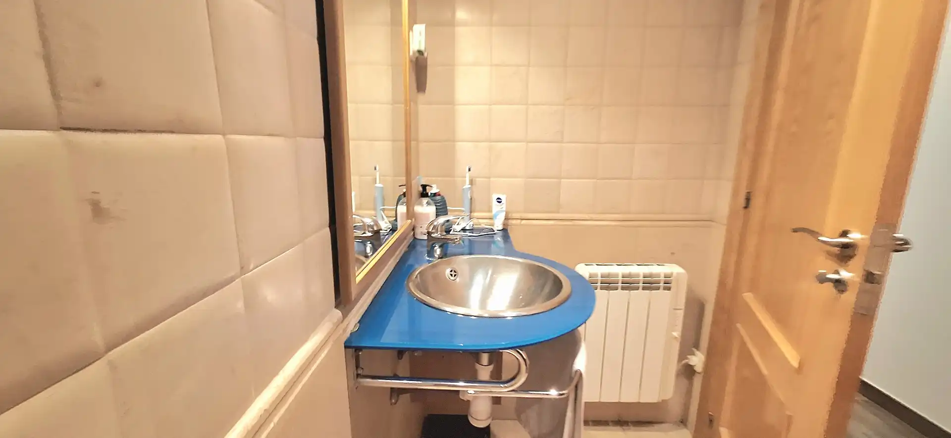 Badezimmer von Maisonette zum Verkauf in Terrassa mit Klimaanlage, Parkett und Terrasse