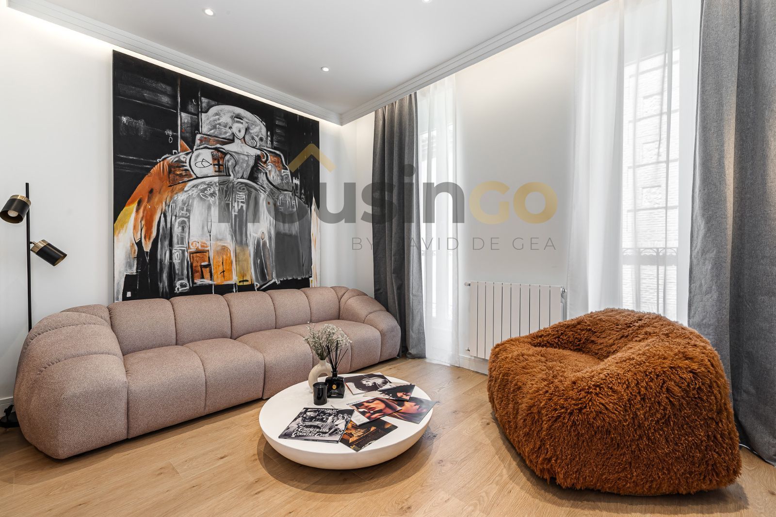 Sala d'estar de Pis en venda en  Madrid Capital amb Aire condicionat, Calefacció i Terrassa
