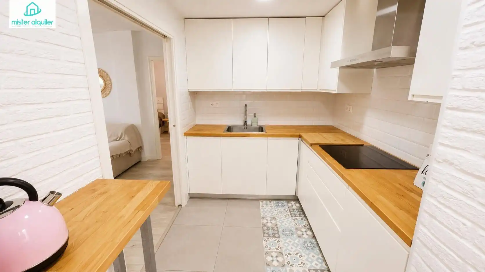 Küche von Wohnungen zur Miete in El Campello mit Klimaanlage, Heizung und Terrasse