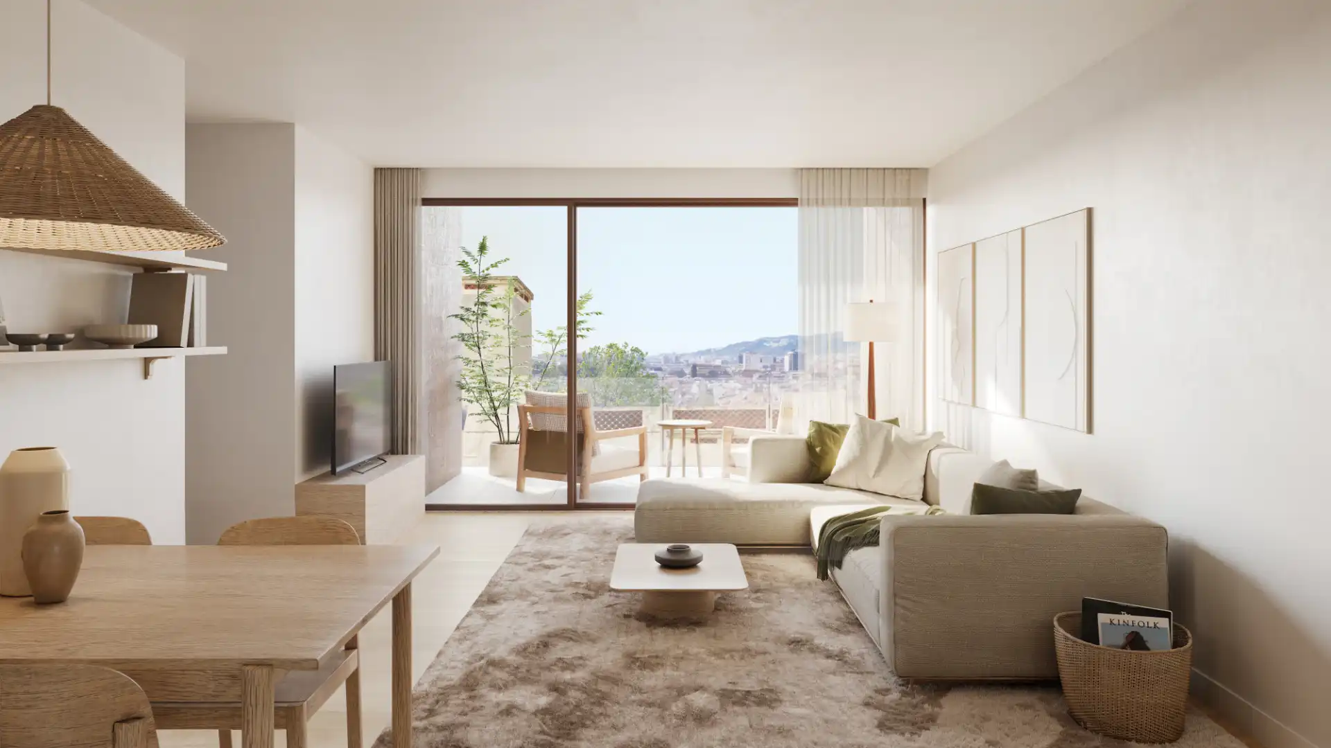 Living room of Duplex for sale in El Prat de Llobregat  with Air Conditioner, Heating and Parquet flooring