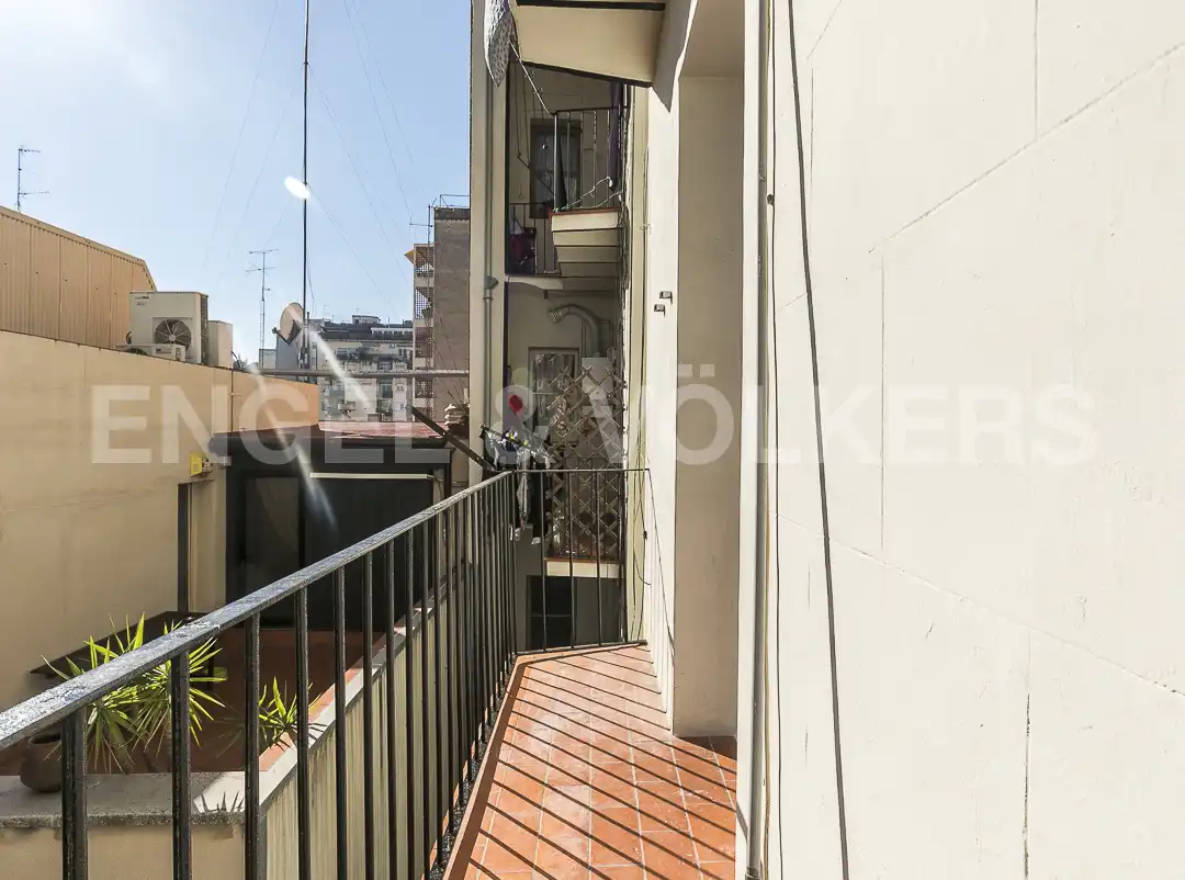 Terrasse von Wohnung zur Miete in Barcelona mit Klimaanlage, Heizung und Balkon