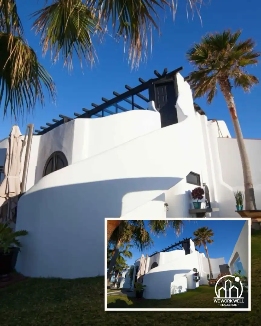 Vista exterior de Casa o xalet en venda en La Oliva amb Aire condicionat, Jardí privat i Parquet