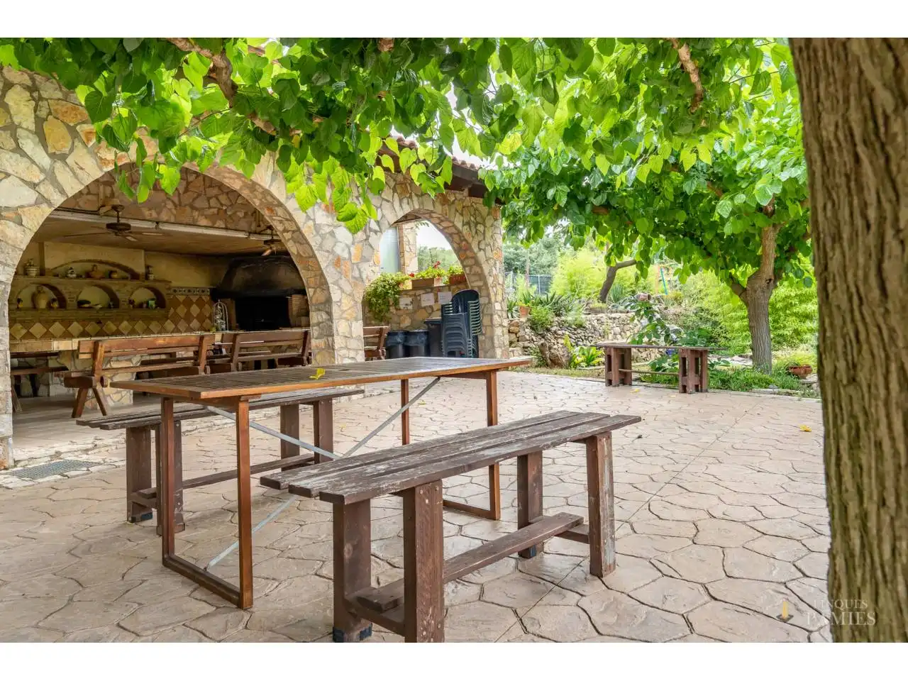 Jardí de Finca rústica en venda en Riudecols amb Calefacció, Jardí privat i Piscina
