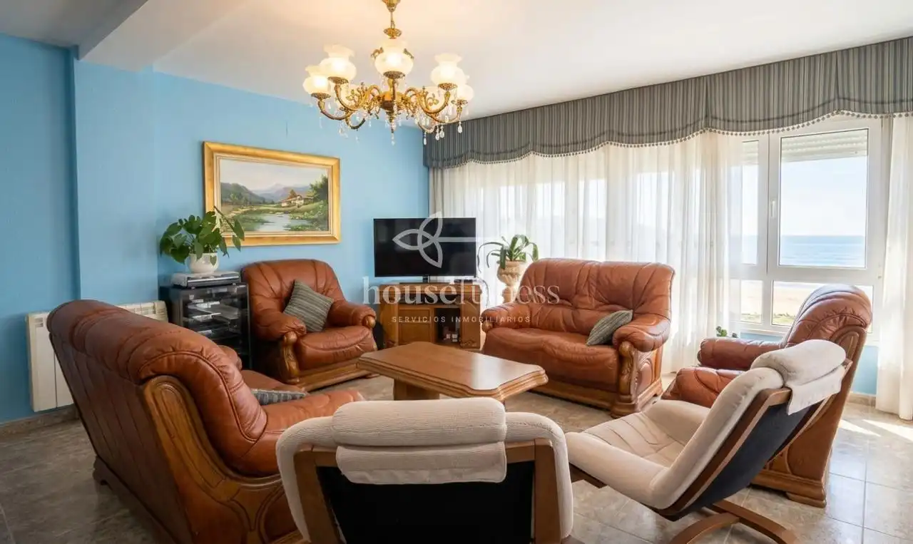 Living room of Flat for sale in Valdoviño  with Heating, Terrace and Storage room